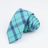 ZONFAZ Classic Colorful Cotton Striped Necktie for Men Women 6cm Width