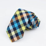 ZONFAZ Classic Colorful Cotton Striped Necktie for Men Women 6cm Width