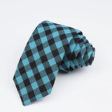 ZONFAZ Classic Colorful Cotton Striped Necktie for Men Women 6cm Width