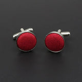 ZONFAZ Classic Dots Solid Cufflink For Mens Cuff Buttons