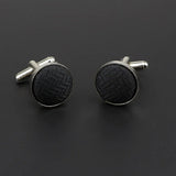 ZONFAZ Classic Dots Solid Cufflink For Mens Cuff Buttons