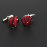 ZONFAZ Classic Dots Solid Cufflink For Mens Cuff Buttons