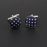 ZONFAZ Classic Dots Solid Cufflink For Mens Cuff Buttons