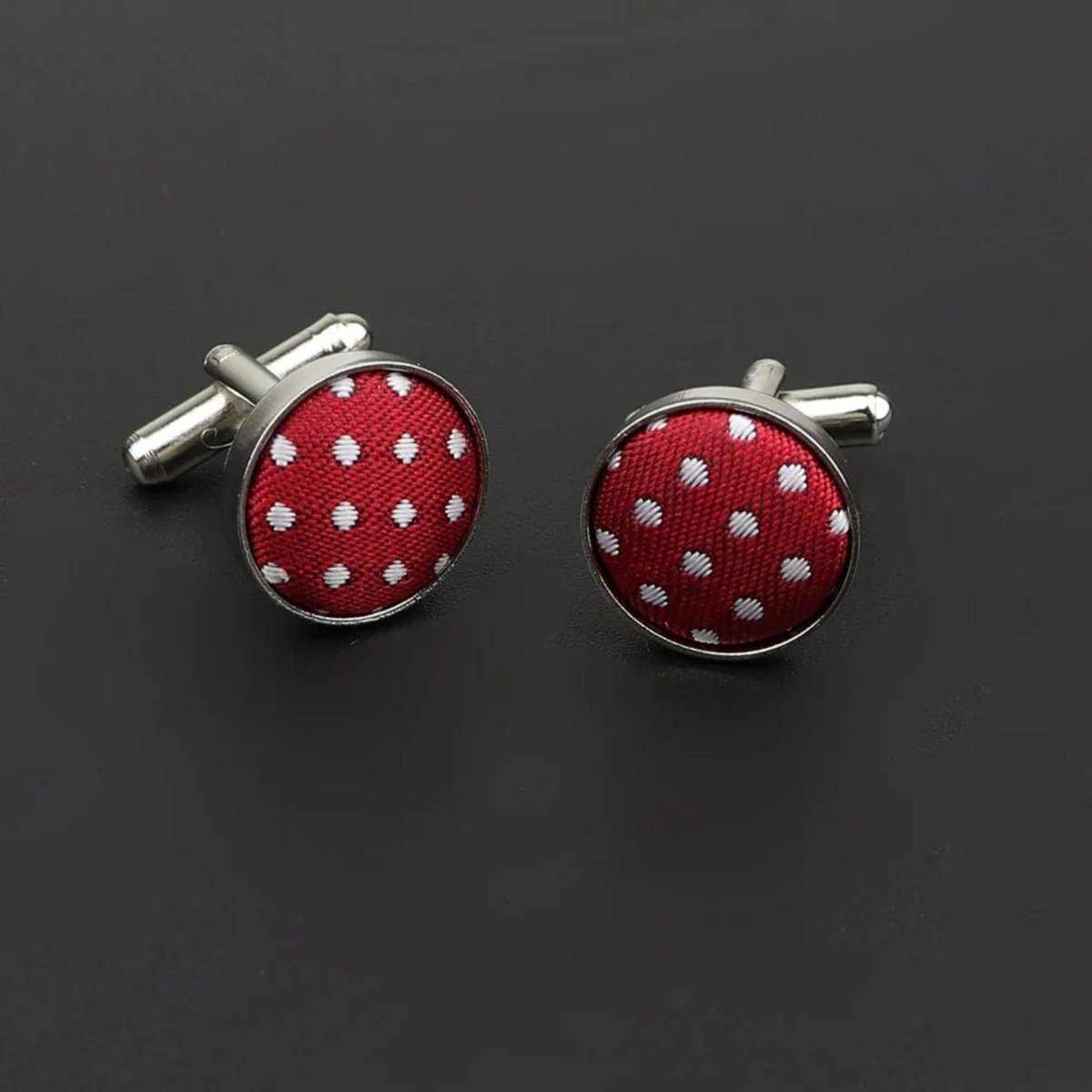 ZONFAZ Classic Dots Solid Cufflink For Mens Cuff Buttons