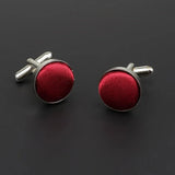 ZONFAZ Classic Dots Solid Cufflink For Mens Cuff Buttons