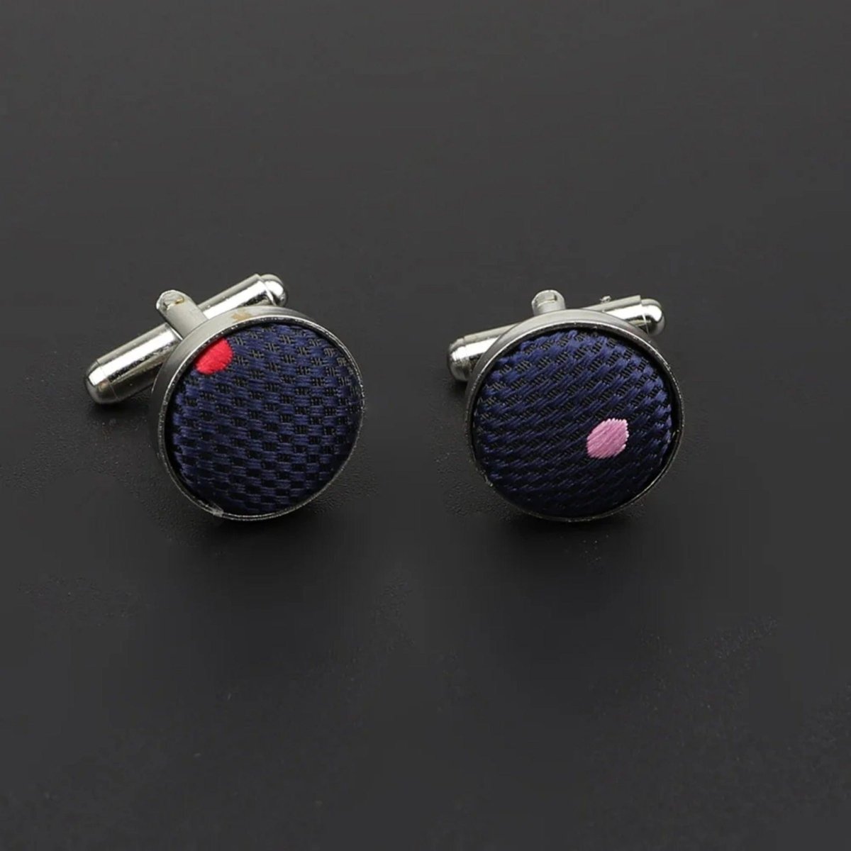 ZONFAZ Classic Dots Solid Cufflink For Mens Cuff Buttons