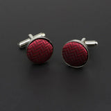 ZONFAZ Classic Dots Solid Cufflink For Mens Cuff Buttons