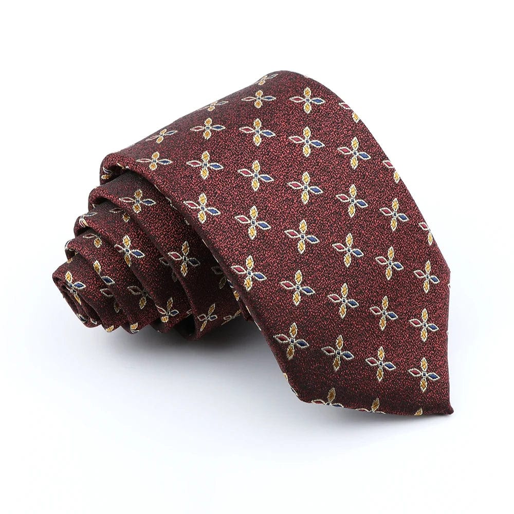 ZONFAZ Classic Fashion Silk Neckties Luxury Jacquard Standard Tie