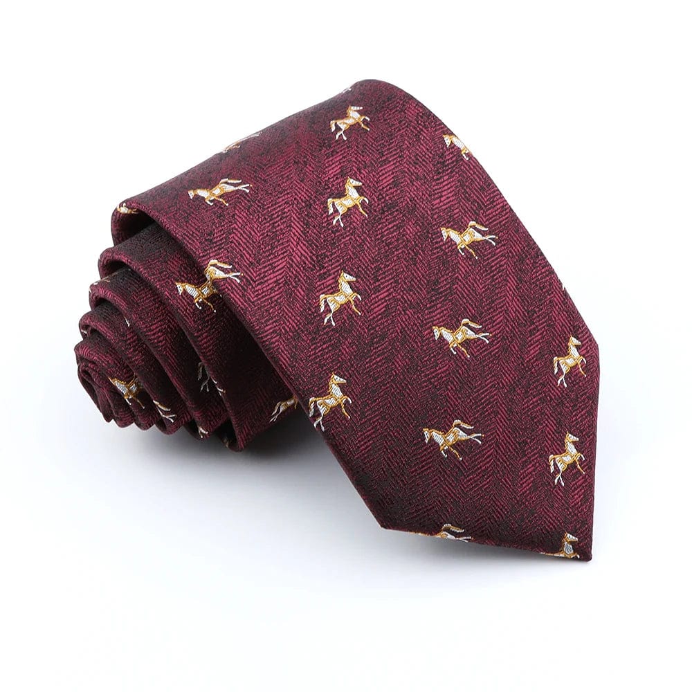 ZONFAZ Classic Fashion Silk Neckties Luxury Jacquard Standard Tie