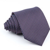 ZONFAZ Classic Formal Silk Necktie For Man Business Standard Striped Tie