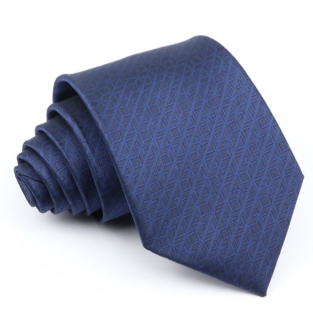 ZONFAZ Classic Formal Silk Necktie For Man Business Standard Striped Tie