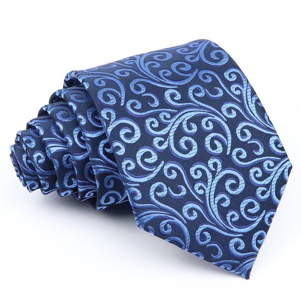 ZONFAZ Classic Formal Silk Necktie For Man Business Standard Striped Tie