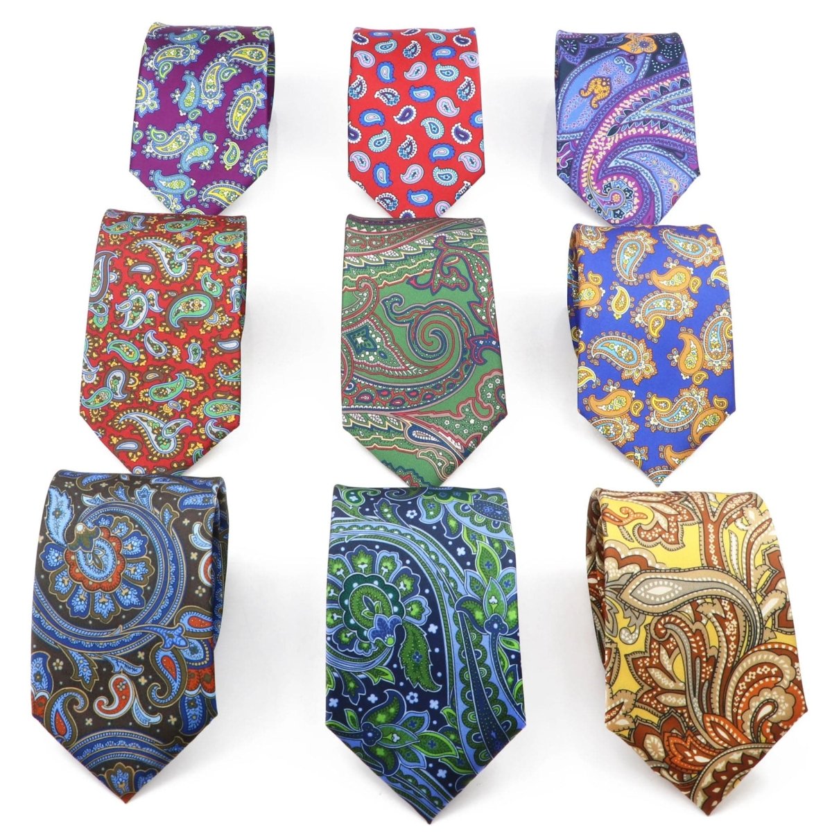 ZONFAZ Classic Paisley Silk Ties