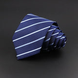 ZONFAZ Classic Silk Plaid Ties for Men Formal Business Striped Tie 8cm Width