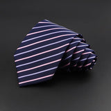 ZONFAZ Classic Silk Plaid Ties for Men Formal Business Striped Tie 8cm Width