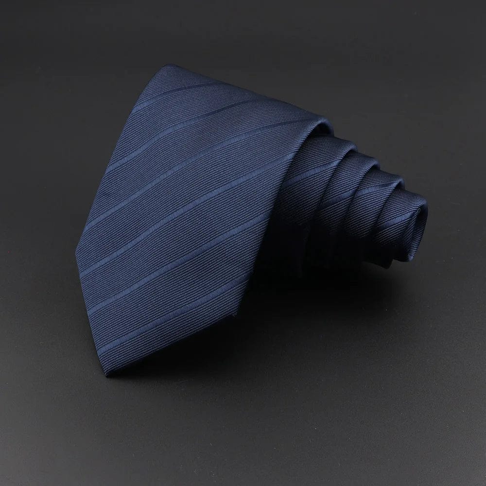 ZONFAZ Classic Silk Plaid Ties for Men Formal Business Striped Tie 8cm Width