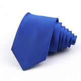 ZONFAZ Classic Skinny Plaid Silk Ties for Men Solid Color Wedding Ties