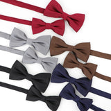 ZONFAZ Classic Solid Color Bowtie for Men Boys