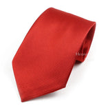 ZONFAZ Classic Solid Color Silk Ties For Men Neckties 8cm Width