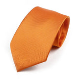 ZONFAZ Classic Solid Color Silk Ties For Men Neckties 8cm Width