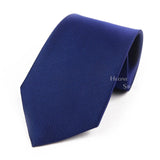 ZONFAZ Classic Solid Color Silk Ties For Men Neckties 8cm Width