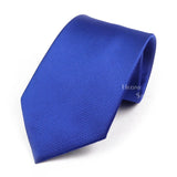 ZONFAZ Classic Solid Color Silk Ties For Men Neckties 8cm Width