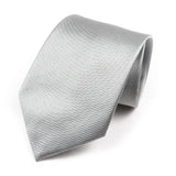 ZONFAZ Classic Solid Color Silk Ties For Men Neckties 8cm Width