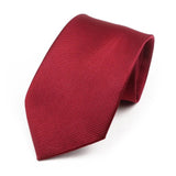 ZONFAZ Classic Solid Color Silk Ties For Men Neckties 8cm Width