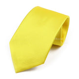 ZONFAZ Classic Solid Color Silk Ties For Men Neckties 8cm Width