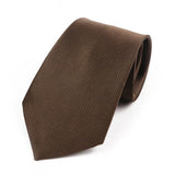 ZONFAZ Classic Solid Color Silk Ties For Men Neckties 8cm Width