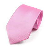 ZONFAZ Classic Solid Color Silk Ties For Men Neckties 8cm Width