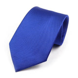 ZONFAZ Classic Solid Color Silk Ties For Men Neckties 8cm Width