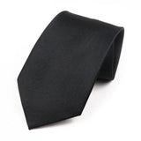 ZONFAZ Classic Solid Color Silk Ties For Men Neckties 8cm Width