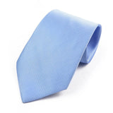 ZONFAZ Classic Solid Color Silk Ties For Men Neckties 8cm Width