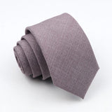 ZONFAZ Classic Solid Color Ties 6cm Width