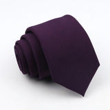 ZONFAZ Classic Solid Color Ties 6cm Width