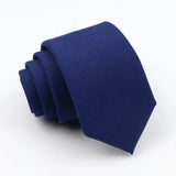 ZONFAZ Classic Solid Color Ties 6cm Width