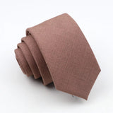 ZONFAZ Classic Solid Color Ties 6cm Width