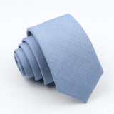 ZONFAZ Classic Solid Color Ties 6cm Width