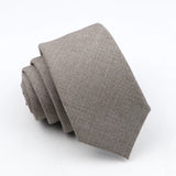 ZONFAZ Classic Solid Color Ties 6cm Width