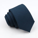 ZONFAZ Classic Solid Color Ties 6cm Width