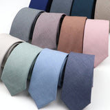 ZONFAZ Classic Solid Color Ties 6cm Width