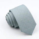 ZONFAZ Classic Solid Color Ties 6cm Width