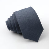 ZONFAZ Classic Solid Color Ties 6cm Width