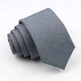 ZONFAZ Classic Solid Color Ties 6cm Width