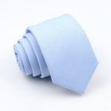 ZONFAZ Classic Solid Color Ties 6cm Width