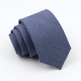 ZONFAZ Classic Solid Color Ties 6cm Width