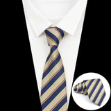 ZONFAZ Classic Standard Striped Silk Ties