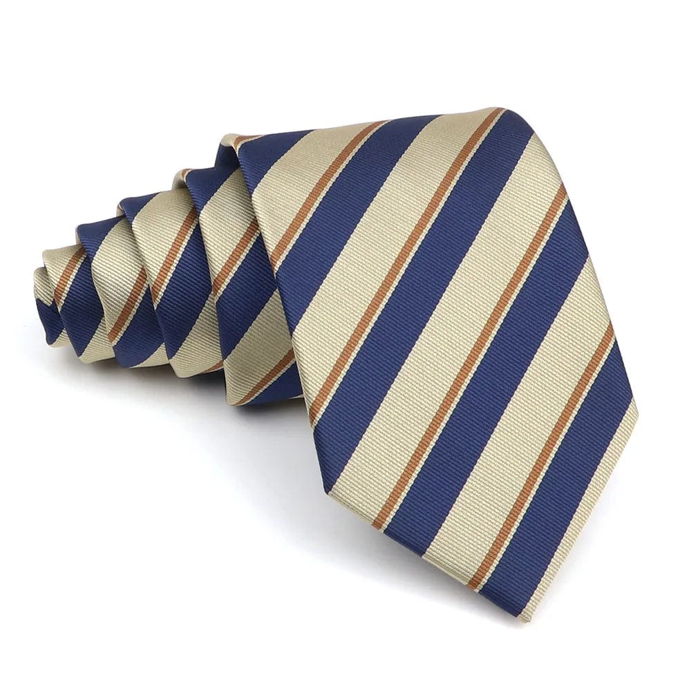 ZONFAZ Classic Standard Striped Silk Ties