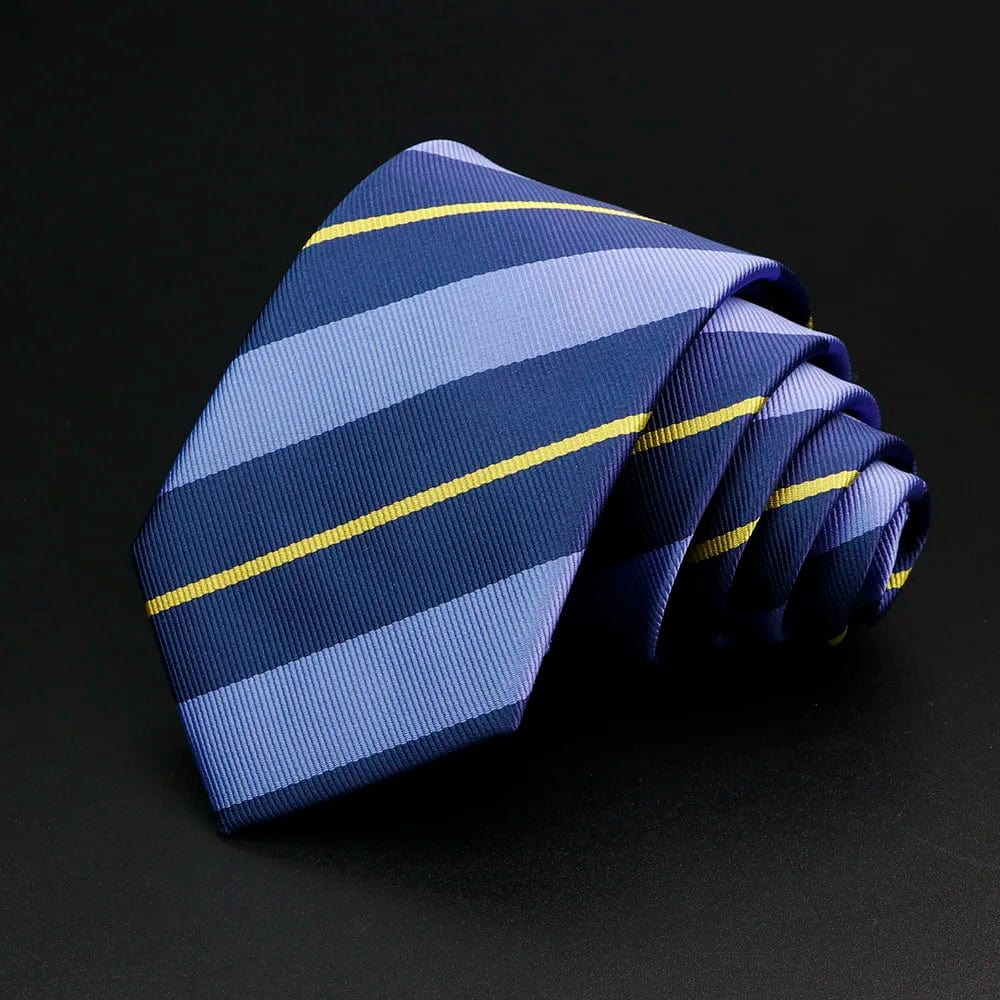 ZONFAZ Classic Striped Red Blue Green Ties